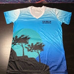 Leslie Jordan Blue La Jolla Half Marathon & 5K Graphic T-Shirt size M